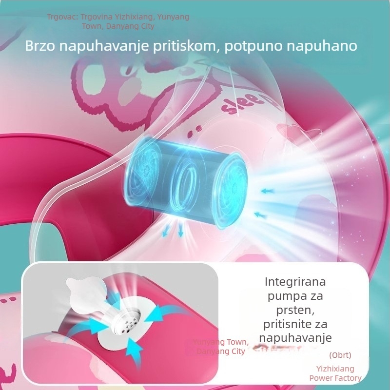 Novi plivački prsten za odrasle u obliku volana, sladak dizajn, protiv prevrtanja, vodootporan i siguran