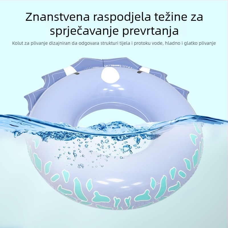 Dječji plivački prsten od PVC-a, s karikaturama dinosaurus/krokodil, za plivanje i igru u vodi