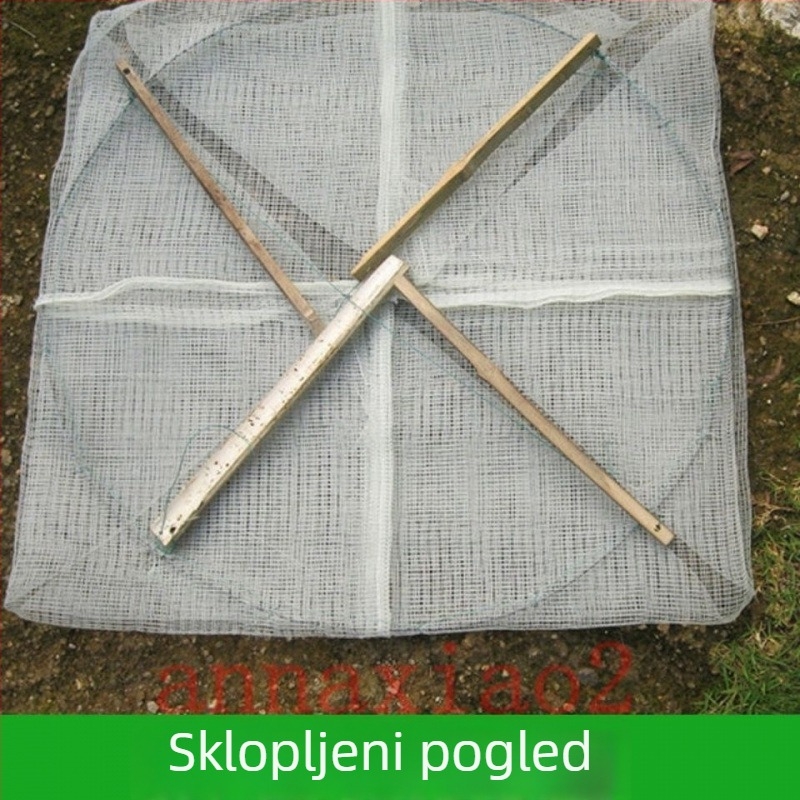 Ručna mreža za ribu, kružna klopka za ribu i škamp, ribolovni alat