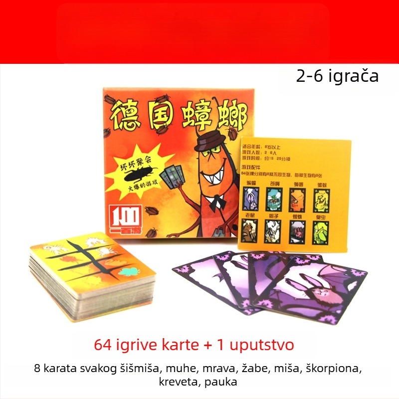 Društvena igra s kartama za zabavu, materijal: svila cvijeta, 3–5 igrača, šifra proizvoda F96657hhmm7sms, od 14 godina