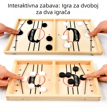 Drvena stolna igra s kuglicama i mahjongom za dva igrača – interaktivna obiteljska društvena igra