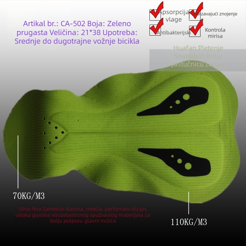 Jastučić za sjedalo bicikla s tkaninom od sintetičkih vlakana, za muškarce, ljeto (odvod vlage; sintetička vlakna; muškarci; ljeto)