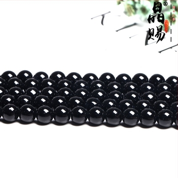 7A prirodni crni ahat kuglice za DIY nakit, okrugle, 10 mm, polirane, dijelovi za izradu nakita, poluproizvodi