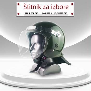 Čelična kaciga s zaštitom od eksplozije i maskom – vojni rekvizit za filmove i TV, za ljubitelje vojske