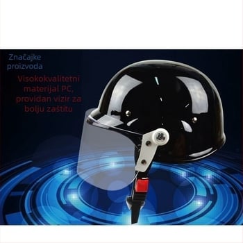 Čelična kaciga s zaštitom od eksplozije i maskom – vojni rekvizit za filmove i TV, za ljubitelje vojske