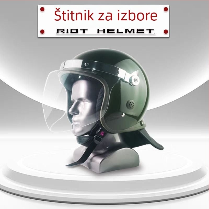 Čelična kaciga s zaštitom od eksplozije i maskom – vojni rekvizit za filmove i TV, za ljubitelje vojske