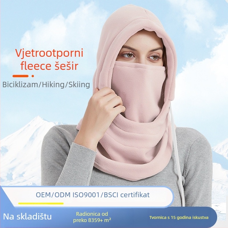 Maska za biciklizam – polar fleece, otporna na vjetar i topla, jesen-zima, za skijanje i vožnju na otvorenom