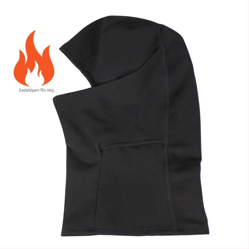 Balaklava za biciklizam s fleec podlogom, vjetrootpornost zimskog lica zaštita, poliester materijal, unisex