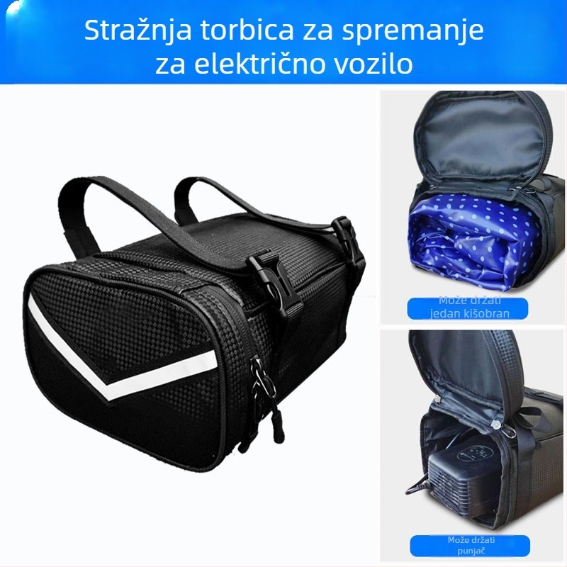 Električni bicikl stražnja torba za skladištenje PU koža AS-331