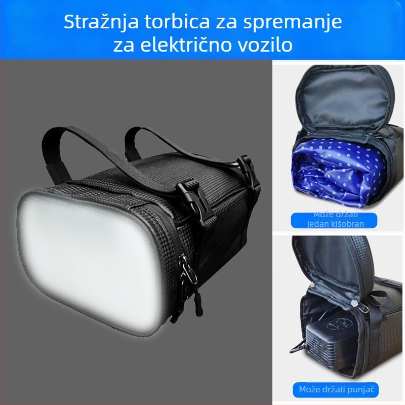 Električni bicikl stražnja torba za skladištenje PU koža AS-331