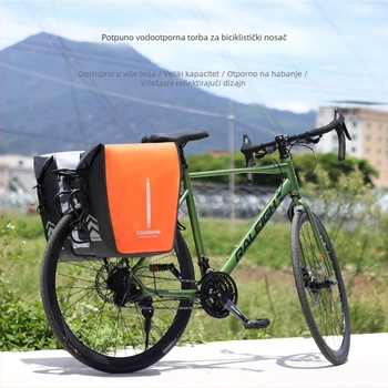 Prednja i stražnja torba za planinski bicikl, 20L kapaciteta, model 1621-2, poliester, marka RZ