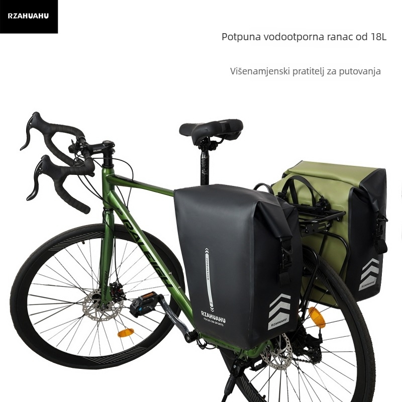 Prednja i stražnja torba za planinski bicikl, 20L kapaciteta, model 1621-2, poliester, marka RZ
