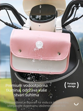 Torba za električni bicikl, viseća, prednje i stražnje skladište, vodootporna, 12L, model Dt1605