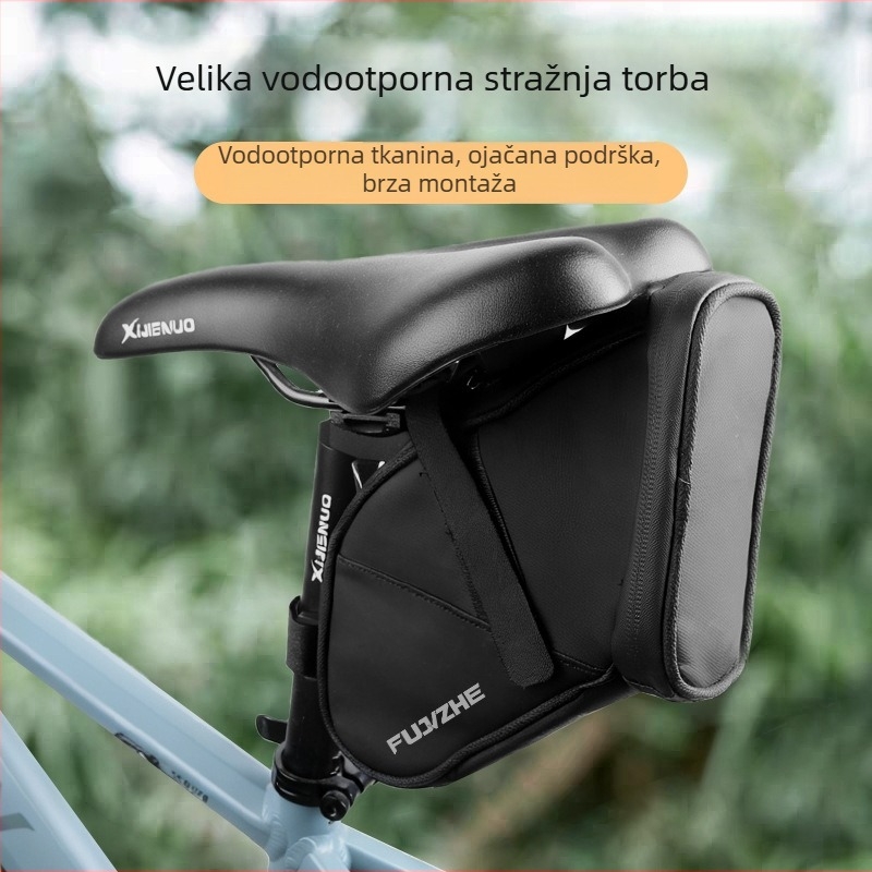 Torba za sjedalo i stražnji dio bicikla za planinske i cestovne bicikle, PU materijal, 1 L kapacitet, vodootporna, model 1282