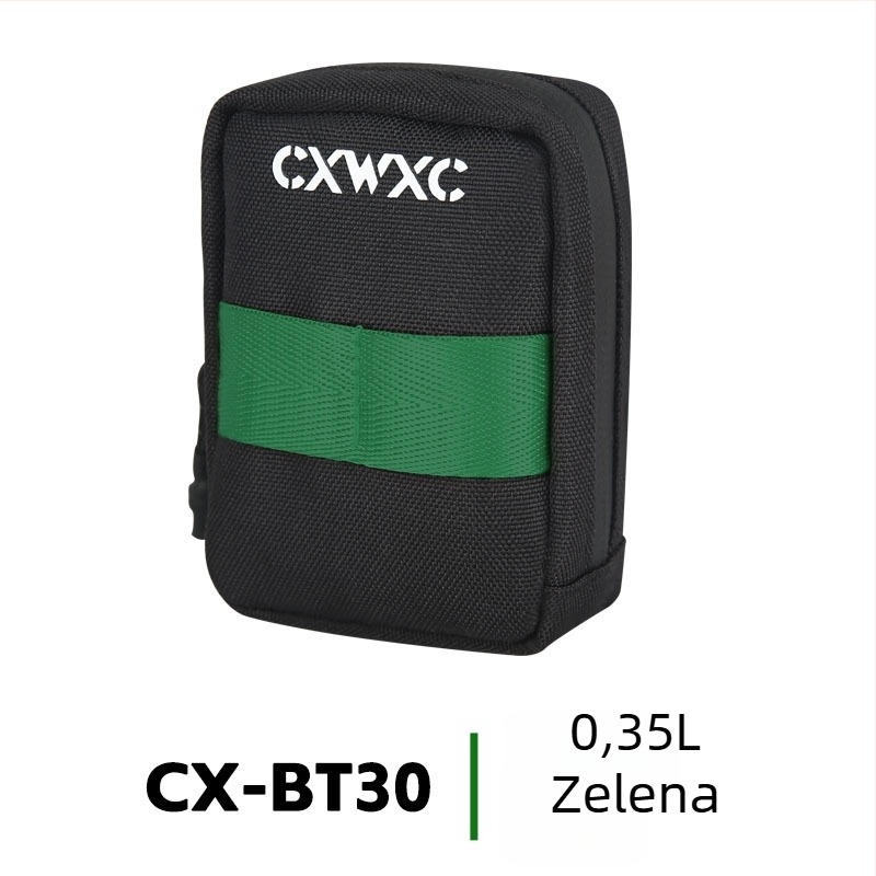 Cxwxc Biciklistička stražnja torba i torbica za cijev sjedišta, mini prijenosna kutija za alat, vodootporna platna, 0,35 L, model CX-BT30