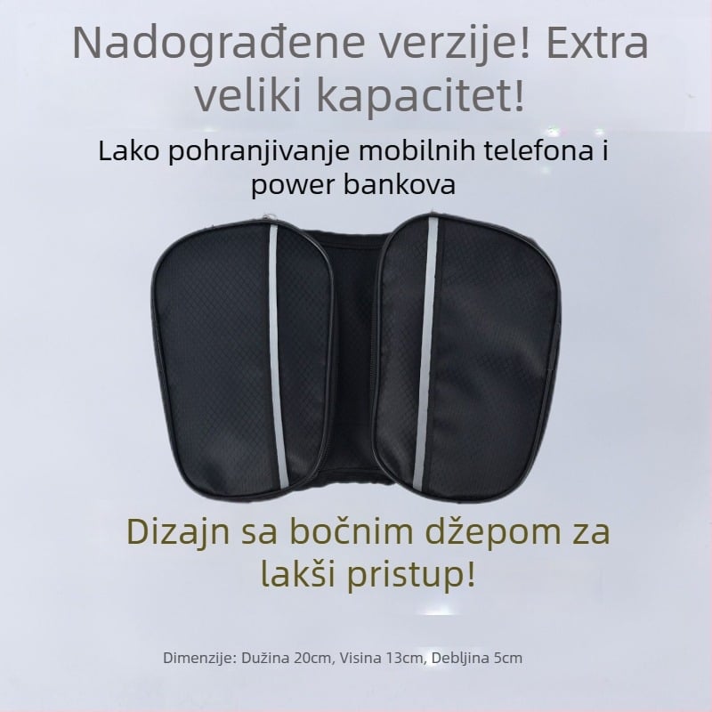 Vodootporna torba za okvir za cestovne i planinske bicikle, s džepom za telefon i otpornom na habanje