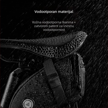 Stražnja torbica za sjedalo bicikla, velika zapremina, EVA+PUB karbonska vlakna, 1.9L, model ASSSD5542, s oblogom