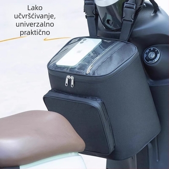 Vodootporna prednja torba za električne bicikle i skutere, univerzalni pretinac za pohranu kišnih jakni