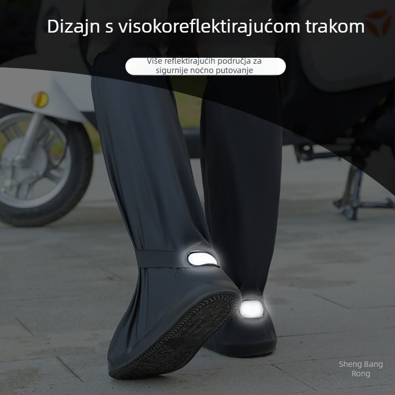 Vodootporne navlake za obuću za muškarce, debeli, otporni na trošenje, protuklizne, višekratno upotrebljive za vožnju biciklom