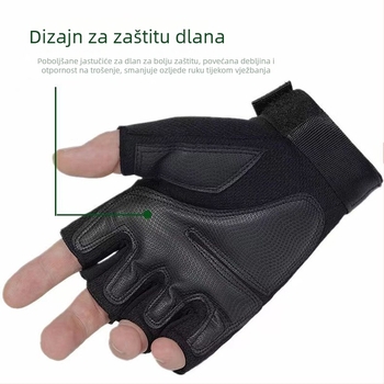 Rukavice za bicikl s polu-prstima, prozračne, protiv klizanja, za odrasle, unisex