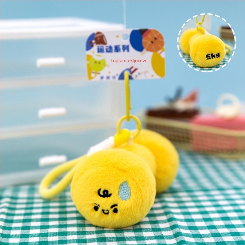 Košarkaški plišani privjesak – prilagodljiva sportska figura, super mekani kratki pliš, punjenje PP pamuk