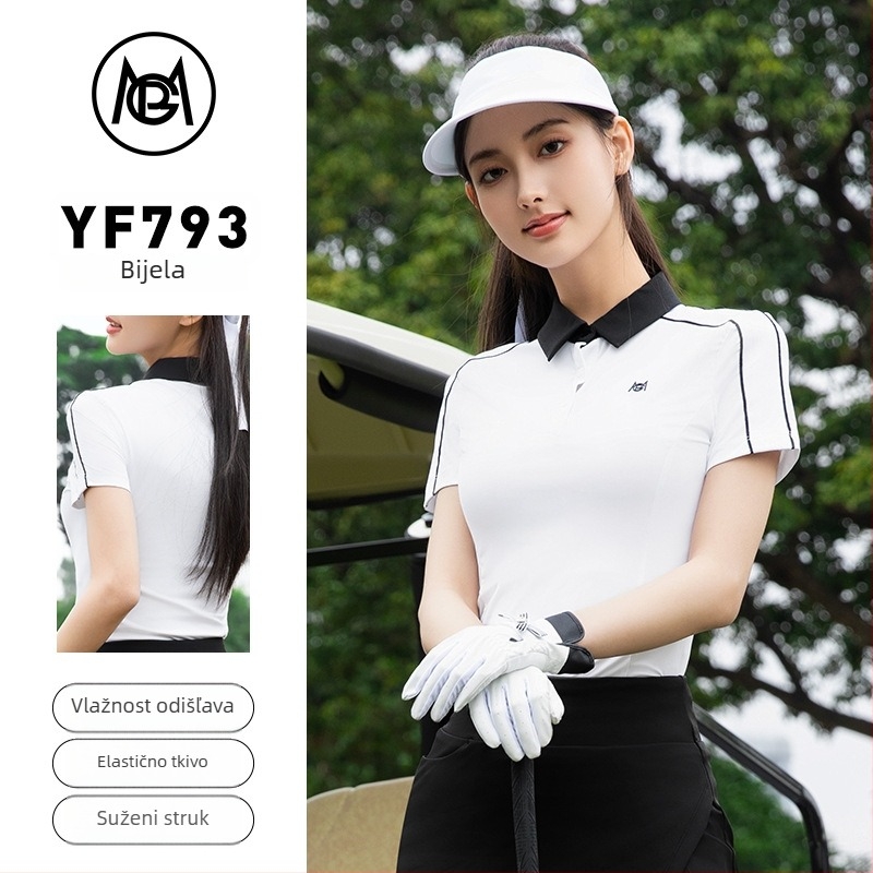 pgm Ženska golf polo majica od pamukasto-poliesterske smjese (92% poliestera), ljeto