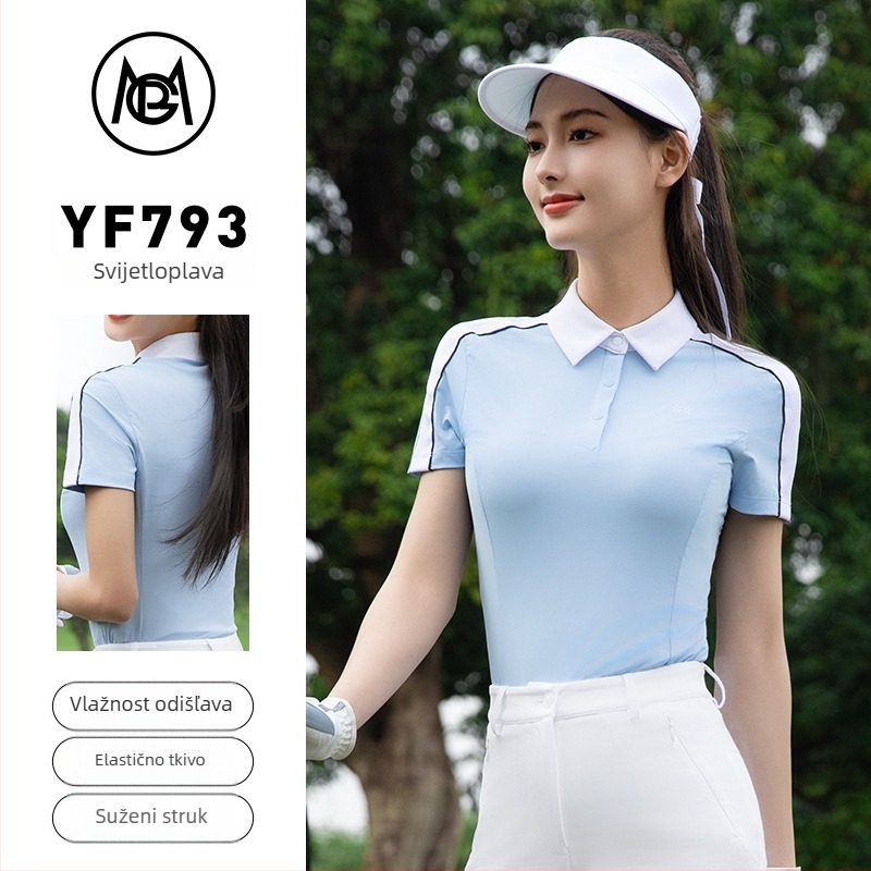 pgm Ženska golf polo majica od pamukasto-poliesterske smjese (92% poliestera), ljeto