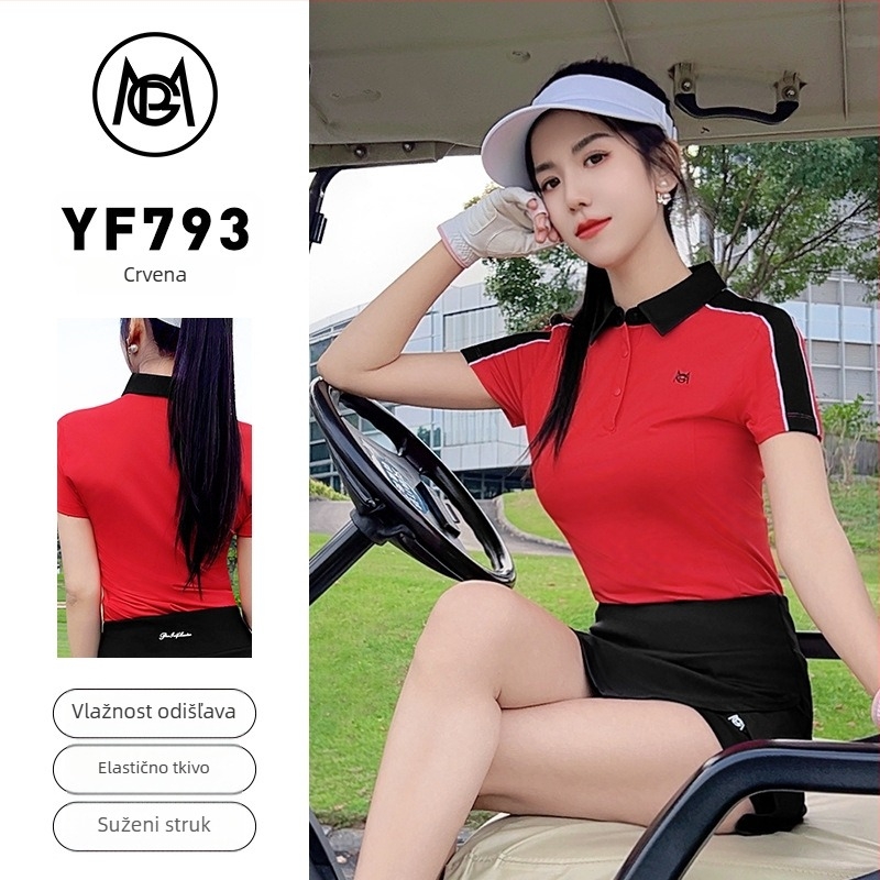 pgm Ženska golf polo majica od pamukasto-poliesterske smjese (92% poliestera), ljeto