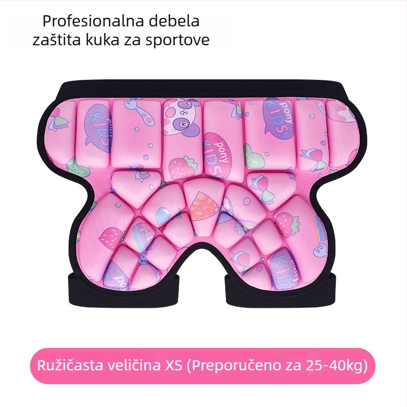 Ice Amber EVA zaštitni bedreni jastučići za djecu – rolanje na kolima, Specifikacija A