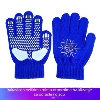 Rukavice za skijanje – unisex, debele, protuklizne, pletene, za ples na ledu