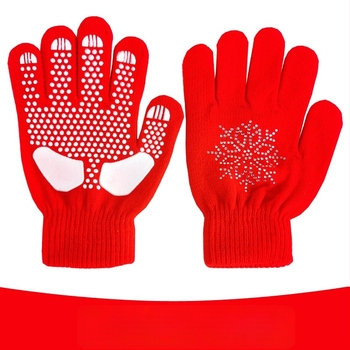 Rukavice za skijanje – unisex, debele, protuklizne, pletene, za ples na ledu