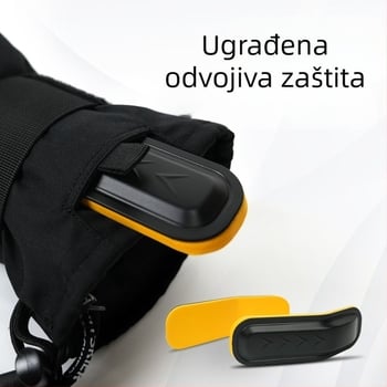 MTskier skijaške rukavice s Kevlarom, otporne na trošenje, vodootporne i tople, s ugrađenom zaštitom zapešća za odrasle