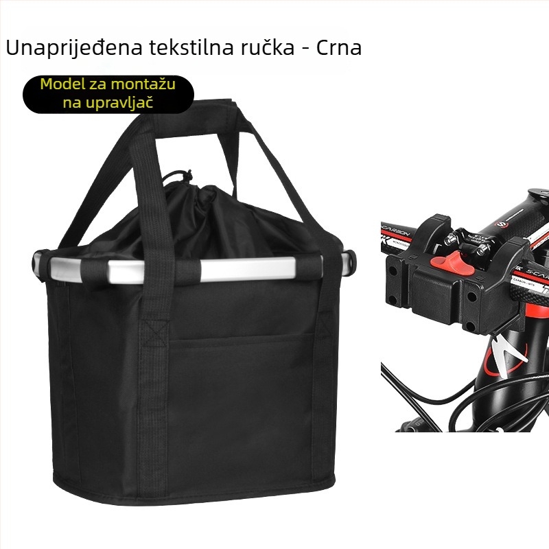 Prednja košarica za planinski bicikl, sklopiva, od Oxford platna, Inwild, model 162401