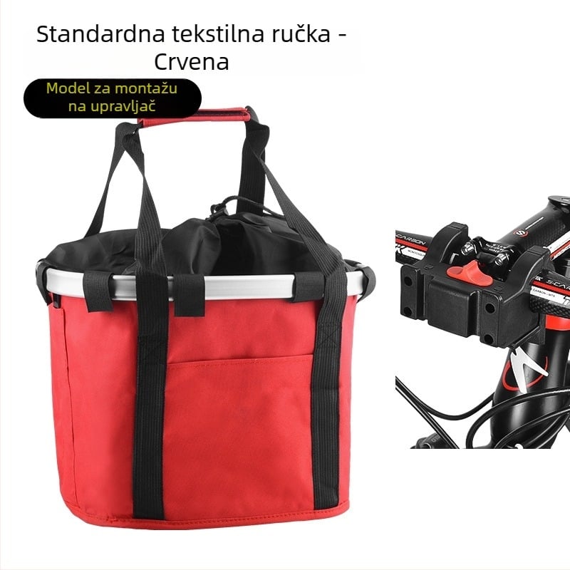 Prednja košarica za planinski bicikl, sklopiva, od Oxford platna, Inwild, model 162401