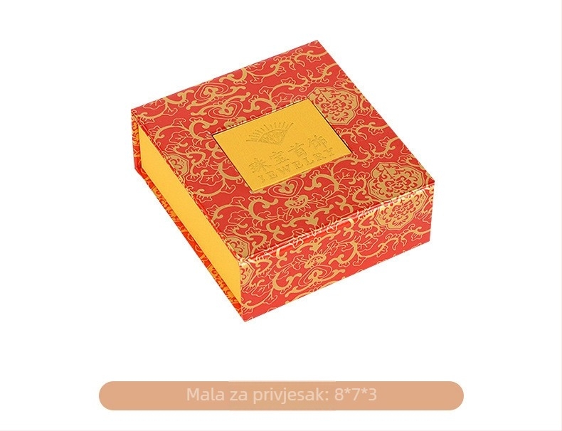 Kutija za nakit od ABS materijala, kineskog stila, čvrsto kućište, prilagodba logotipa, više konfiguracija