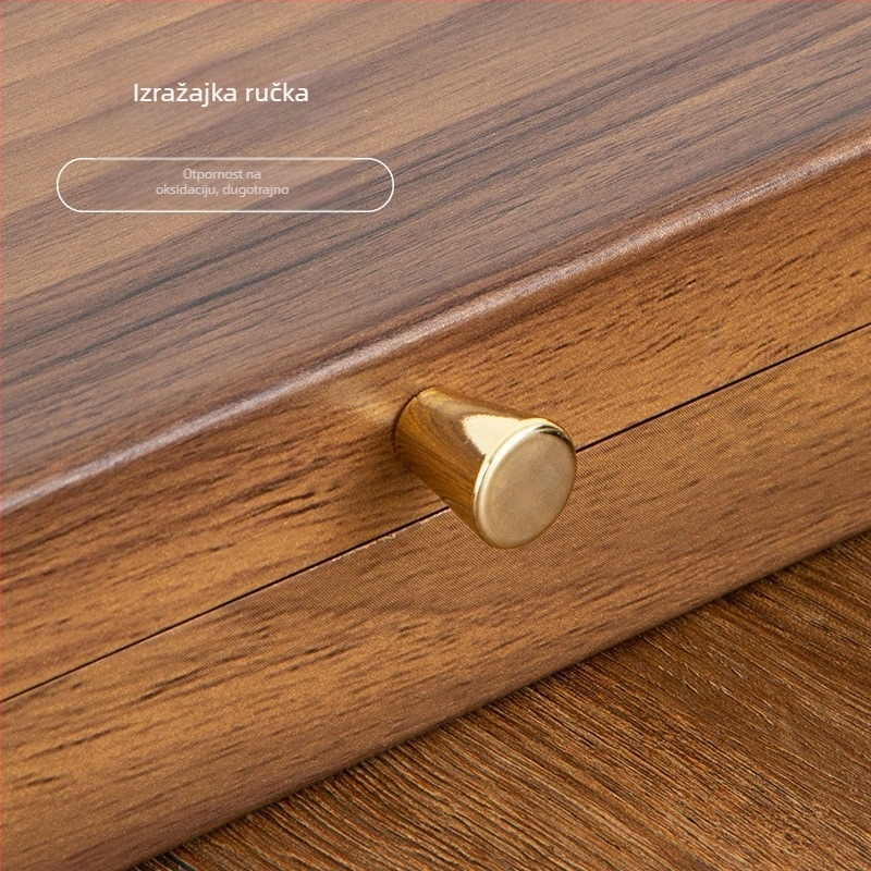 Drvena kutija za nakit s prugastim uzorkom, čvrst materijal