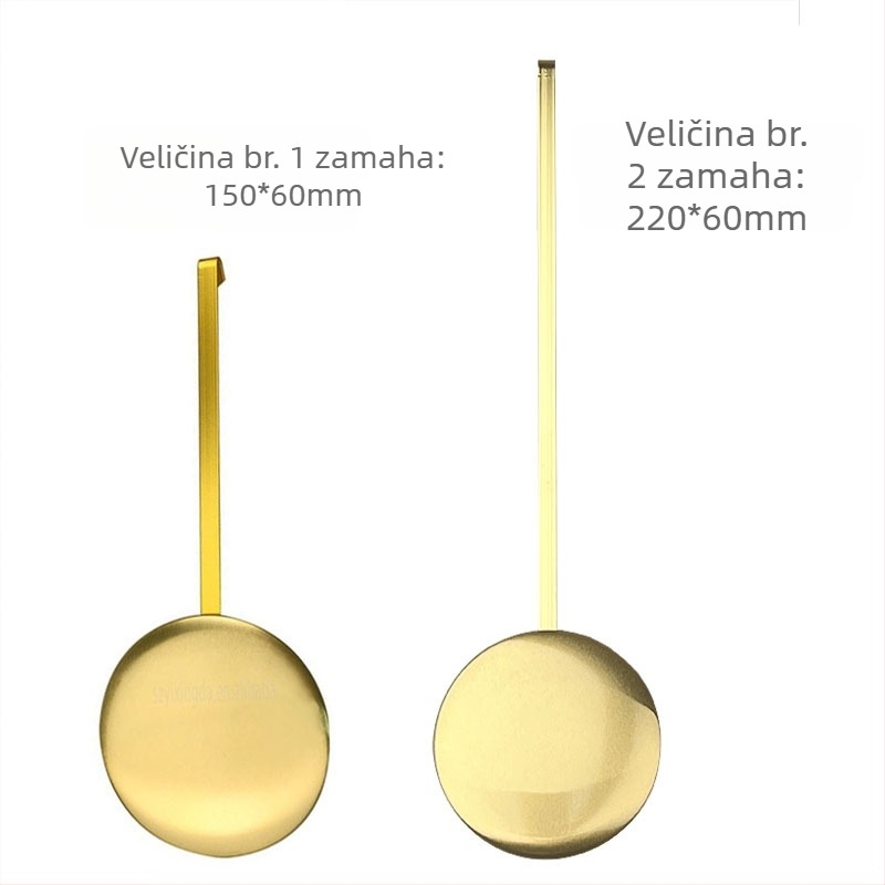 Zlatno elektroplirano pendulo težište za satove, DIY kvarcni zidni sat