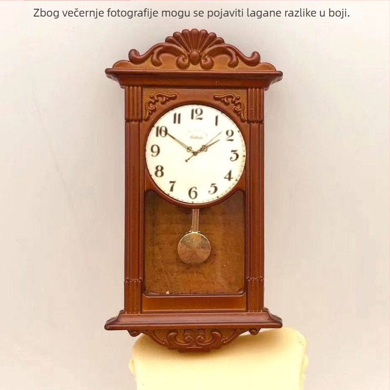 Miniaturni dodaci set za kućicu lutaka – metalni viseći sat u rimskom stilu, skala 1:12, za uzrast 15–35, OPP pakiranje