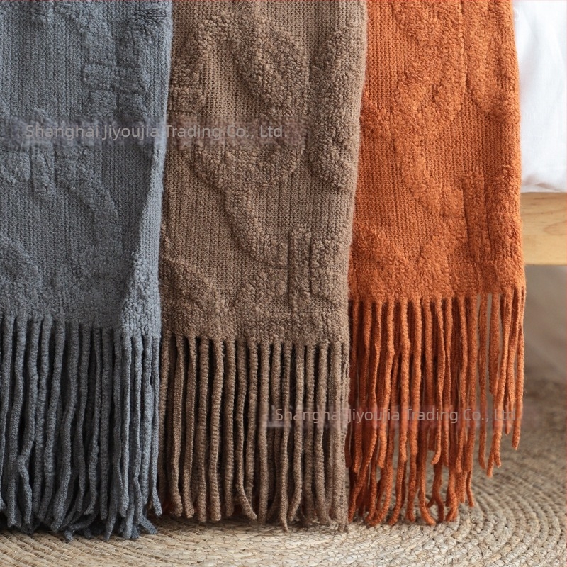 Kružna deka za kraj kreveta – lagani luksuz, 100% akril, 800 g, pogodna za dnevni boravak/sof i ili spavaću sobu, drugi tip deke