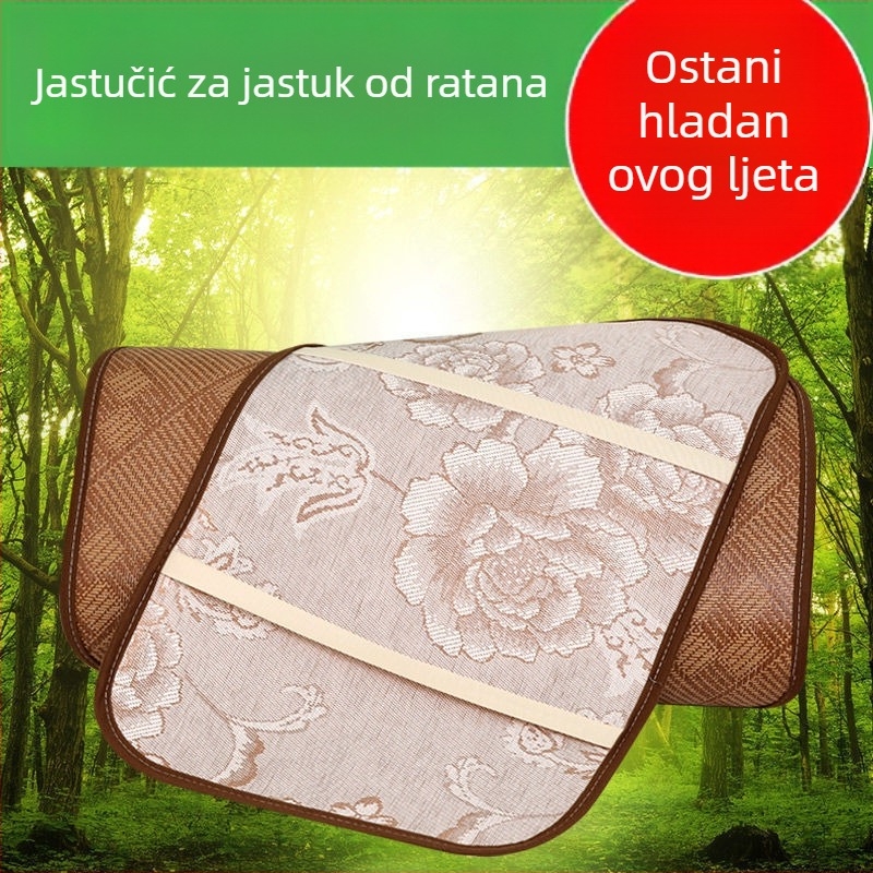 Navlaka za jastuk za ratan mat — ljetna ice silk, prozračna, skidiva i periva