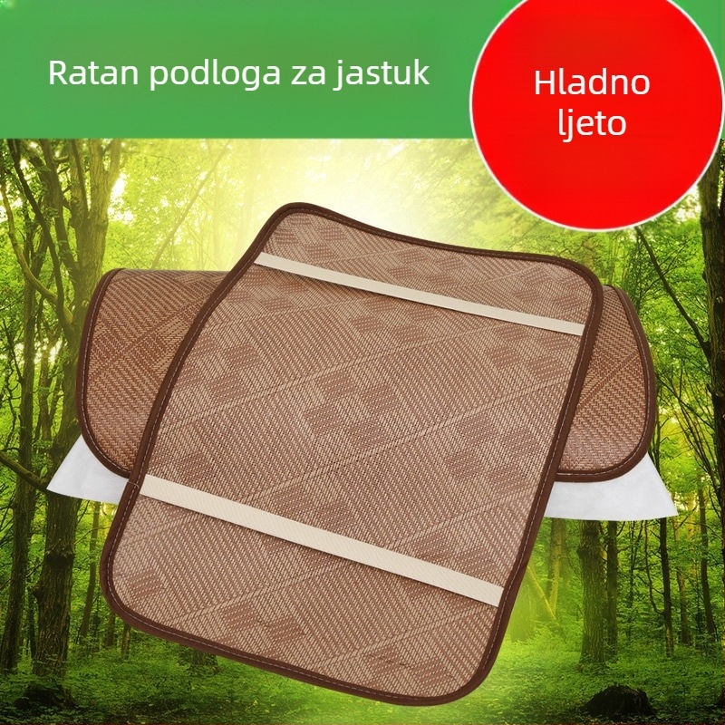 Navlaka za jastuk za ratan mat — ljetna ice silk, prozračna, skidiva i periva