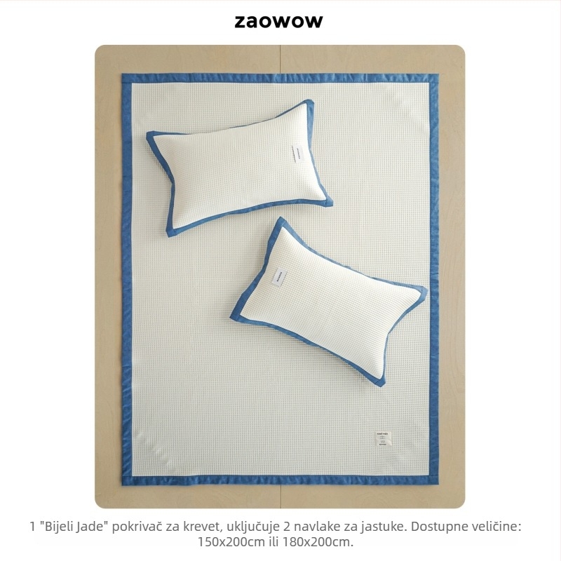 Ice Silk Cool Mat Set s Jacquard uzorkom, viskoza za posteljinu — Model F99MJ7567MS698