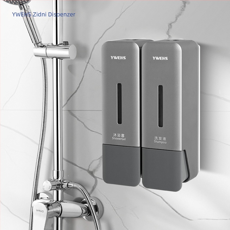 Zidni dozator bez bušenja za šampon i gel za tuširanje; tekućine za pranje posuđa i sredstvo za ruke – CE certificirano