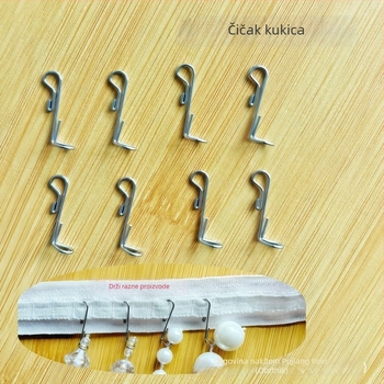 Nehrđajući čelični kukice za zavjese za zavjese s perlicama, dodaci za metalnu lampu s kristalima, DIY materijali, tip kuka A142