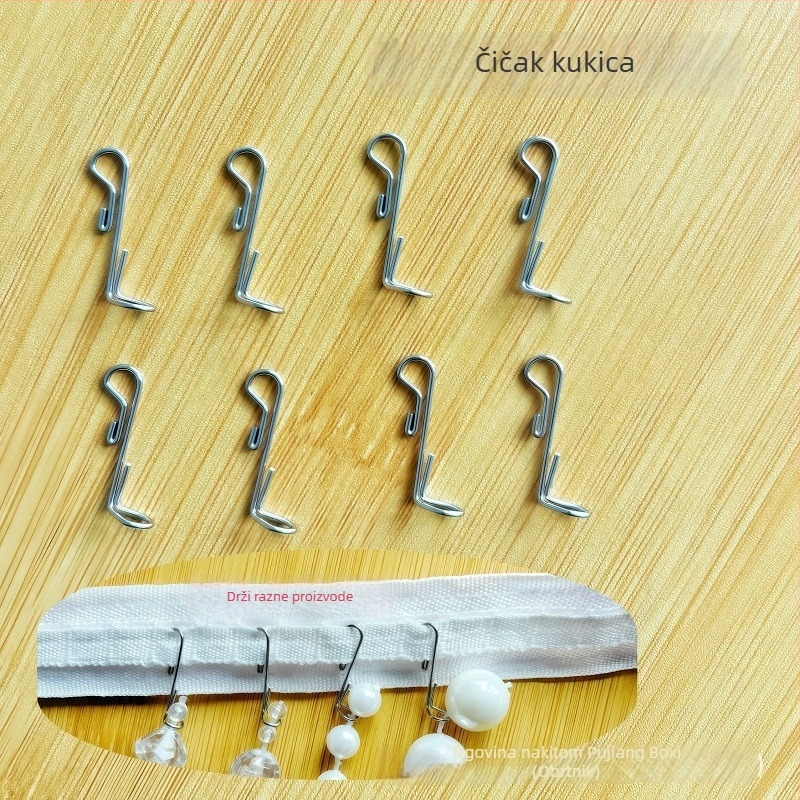 Nehrđajući čelični kukice za zavjese za zavjese s perlicama, dodaci za metalnu lampu s kristalima, DIY materijali, tip kuka A142