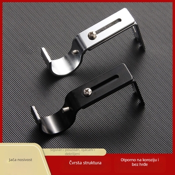 Držač za zavjesu šipku, model 01; željezo; jednostavan tip; pogodan za viseće zavjese; moderni stil jednostavnosti