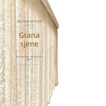 Francuski stil prozirna zavjesa s Jacquard motivom mjesečevih grana, propušta svjetlo