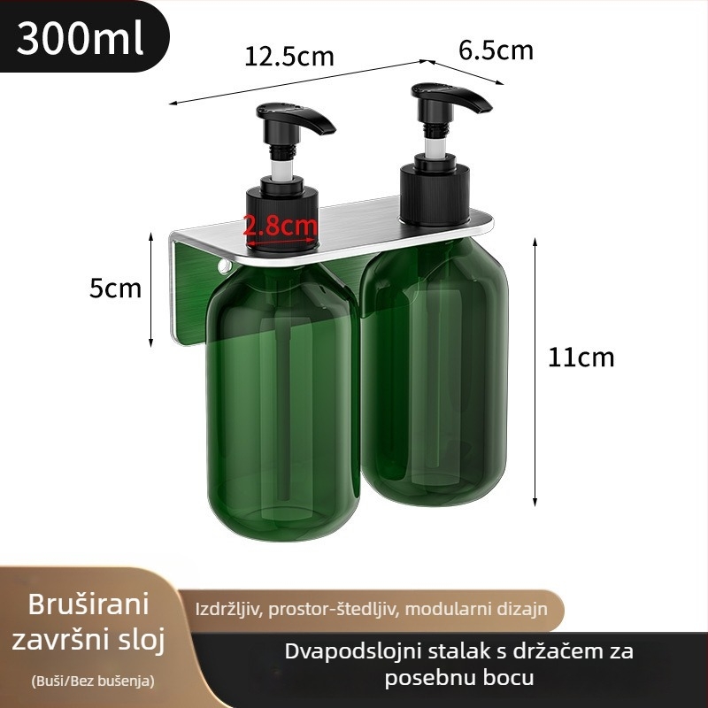 Držač boca od nehrđajućeg čelika 304, ručno pritiskanje, polirani završetak, moderni stil