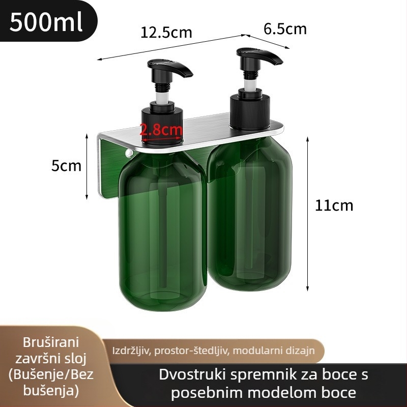 Držač boca od nehrđajućeg čelika 304, ručno pritiskanje, polirani završetak, moderni stil