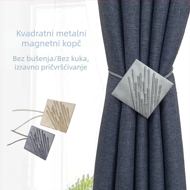Zavesna kopča, metalna, prilagodljiva, moderni minimalistički stil (Metal; customizable; modern minimalist)